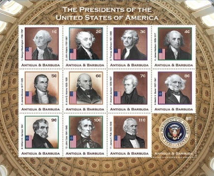 Antigua and Barbuda : US Presidents Stamp Issue – Internet Philatelic ...