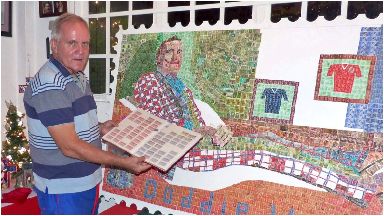 Art: Michael spent six weeks building the picture.
