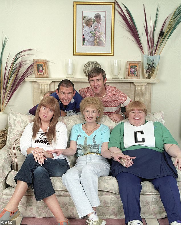 Iconic: Since landing on Netflix in July, Kath and Kim has earned a brand new generation of fans. (L-R) Gina Riley, Peter Rowsthorn, Jane Turner, Glenn Robbins, Magda Szubanski